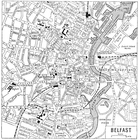 old belfast maps street map.